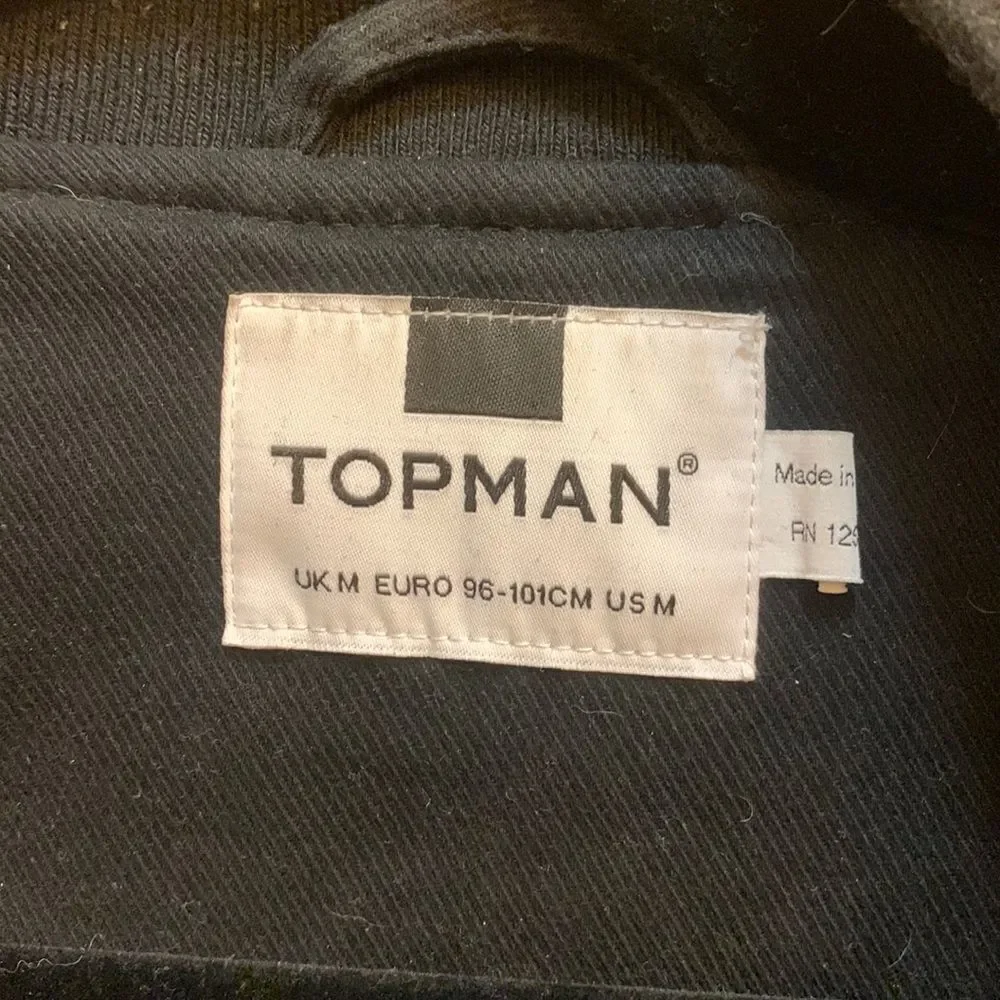 Topman Mens Bomber Jacket - Picture 2 of 3